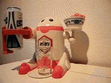 Terrible Robot Helper GIF - Beer Drinks Robot GIFs