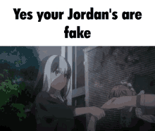 Yes Your Jordans Are Fake Jordan Toaru GIF