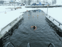 Ice Swimming Kemi Finland GIF