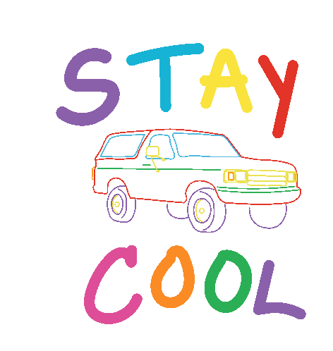 Stay Cool Car Sticker - Stay Cool Car - Discover & Share GIFs