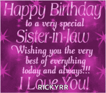 Happy Birthday Sister In Law GIF - Happy Birthday Sister In Law GIFs