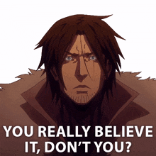 you really believe it dont you trevor belmont richard armitage castlevania youre really buying it arent you