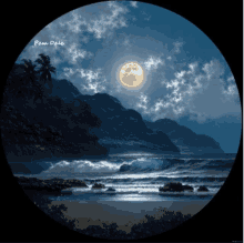 Ocean Moon GIF