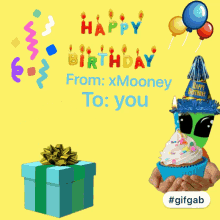 Happy Birthday Xmooney GIF - Happy Birthday Xmooney Aliens GIFs