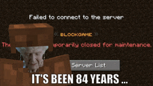 a screenshot of an elderly woman in a minecraft game