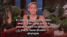 Actually Pretty Solid Reasoning GIF - Miley Cyrus Ellen Degeneres Anxiety GIFs