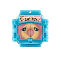 a toy that looks like a box of doughnuts with the word doughnuts on it
