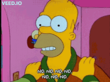Homer No GIF