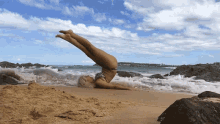Here Come The Waves Splashed GIF - Here Come The Waves Splashed Yoga Fail GIFs