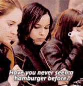 Divergent Christina GIF - Divergent Christina Have You Never Seen A Hamburger Before GIFs
