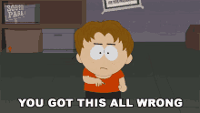 You Got This All Wrong Corey Lanksin GIF - You Got This All Wrong Corey Lanksin South Park GIFs