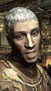 a close up of a man 's face with a watermark that says ' scott ' on it