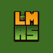 a logo for lm as with a green background