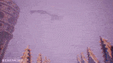 a video game character is flying through the air with the word behemoth written on the bottom