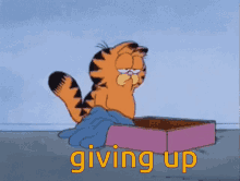 Giving Up Life Garfield GIF - Giving Up Life Garfield I Give Up GIFs