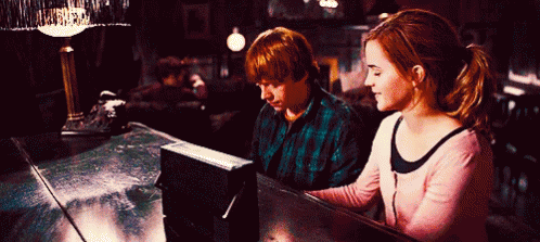 (( hermione )) — .･✧ it’s sort of exciting isn’t it? breaking the rules. Ron-weasley-hermione