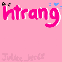 a drawing of a woman 's face with the words juice_hug written on the bottom