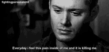 Dean Winchester Pain GIF - Dean Winchester Pain Supernatural GIFs