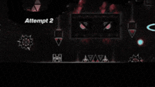 a video game with a lot of geometric shapes and circles