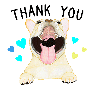 Thank You Dog Puppy Sticker - Thank You Dog Puppy Thank You Stickers