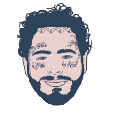 post malone post malone tattoo vote by mail voting is easy mail in voting
