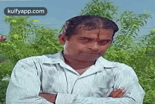 Brahmi Angry Look.Gif GIF - Brahmi Angry Look Funny Telugu GIFs