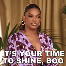 Its Your Time To Shine Boo Kamie Crawford GIF - Its Your Time To Shine Boo Kamie Crawford Are You The One GIFs