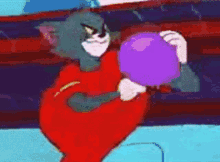 Tom And Jerry Tom Muscles Balloon GIF - Tom And Jerry Tom Muscles Balloon GIFs
