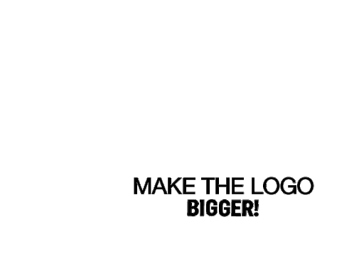 Logo Bigger Sticker - Logo Bigger Big Stickers
