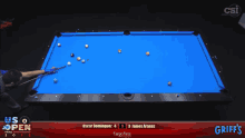oscar dominguez is playing pool against james aranas