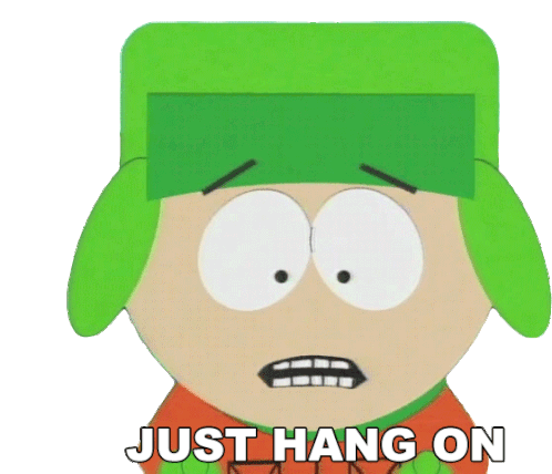 Just Hang On Kyle Broflovski Sticker - Just Hang On Kyle Broflovski South Park Stickers