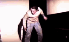 Andy Barclay Alex Vincent GIF - Andy Barclay Alex Vincent Kick With Hand GIFs