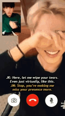 Jimin Let Me Wipe Your Tears GIF - Jimin Let Me Wipe Your Tears Jungkook GIFs