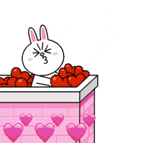 cony hearts love overload cony and brown love