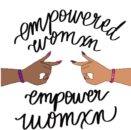 Empower Woman Sorority Girl Sticker - Empower Woman Sorority Girl Gamma1990 Stickers