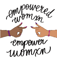 Empower Woman Sorority Girl Sticker - Empower Woman Sorority Girl Gamma1990 Stickers