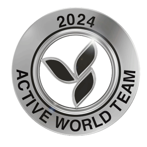 Awt 2024 Active World Team Pin Sticker - Awt 2024 Active World Team Pin Awt Stickers