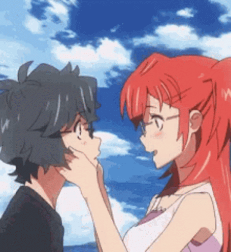 Anime Blowing Kiss Gif