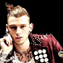 Smiling And Talking Mgk GIF - Smiling And Talking Mgk Colson Baker GIFs