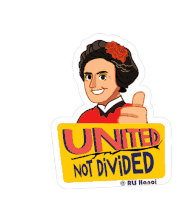 Rosa Luxemburg Stiftung United Not Divided Sticker - Rosa Luxemburg Stiftung United Not Divided United Stickers