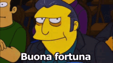 Fortuna Buona Fortuna Tony Ciccione I Simpson GIF - Luck Good Luck Fat Tony GIFs