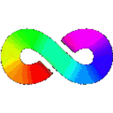 sonsuz colorful infinity sign endless