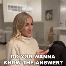 Do You Wanna Know The Answer Ashley Crosby GIF