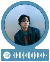 a spotify code with a picture of a young man