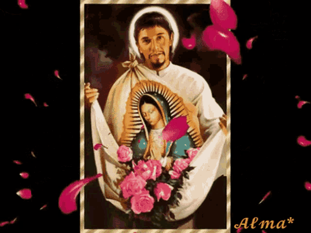 Juan Diego Virgen De Guadalupe GIF - Juan Diego Virgen De Guadalupe Oracion  - Discover & Share GIFs
