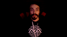 a blurred image of a person in the dark