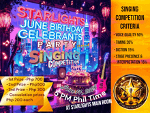 a poster advertises a singing competition for june 14th 2015