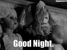 good night bed time halloween scary dolls sleep time