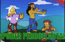 Poder Perroflauta Simpsons GIF - Simpsons Hippie Power GIFs