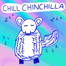 Chillin Chinchilla Veefriends GIF - Chillin Chinchilla Veefriends Napping GIFs